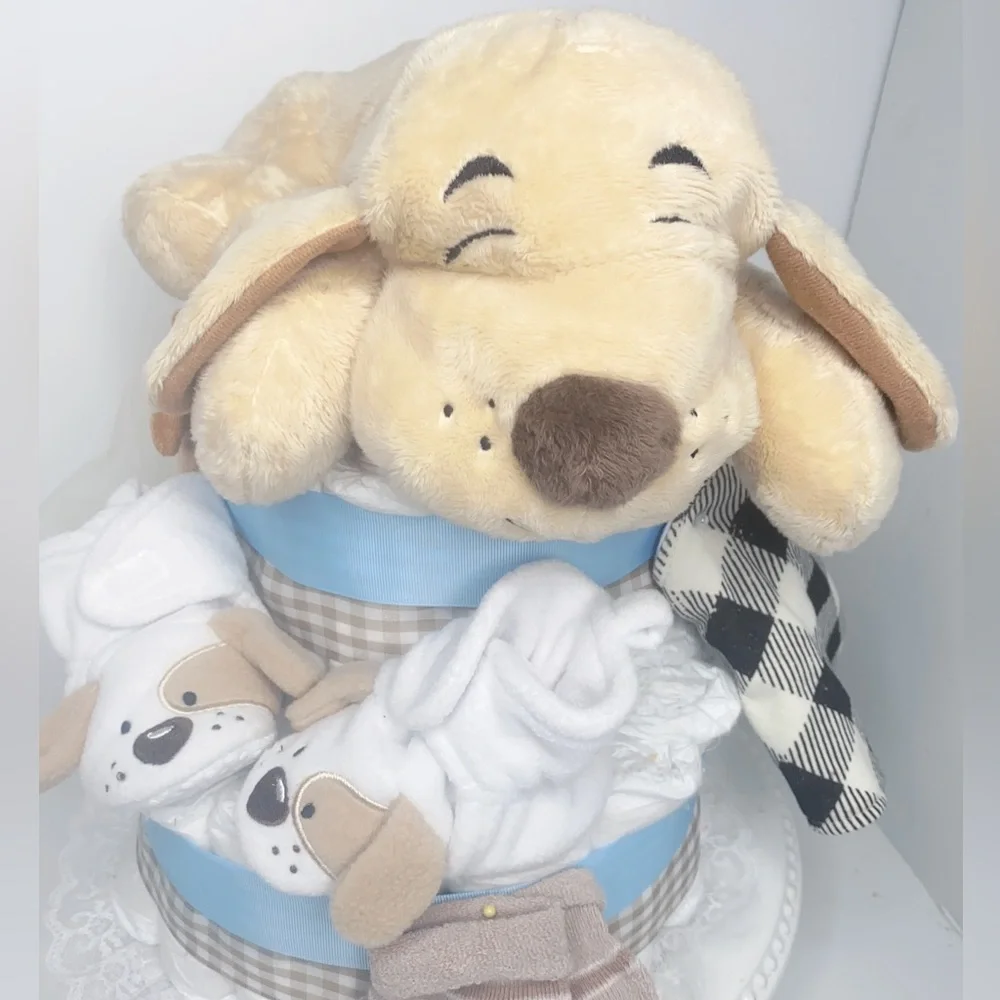Puppy Diaper Cake
